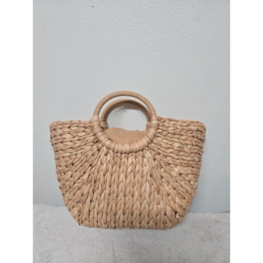 Bohemian Woven Straw Beach Tote Purse